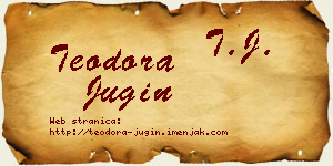 Teodora Jugin vizit kartica